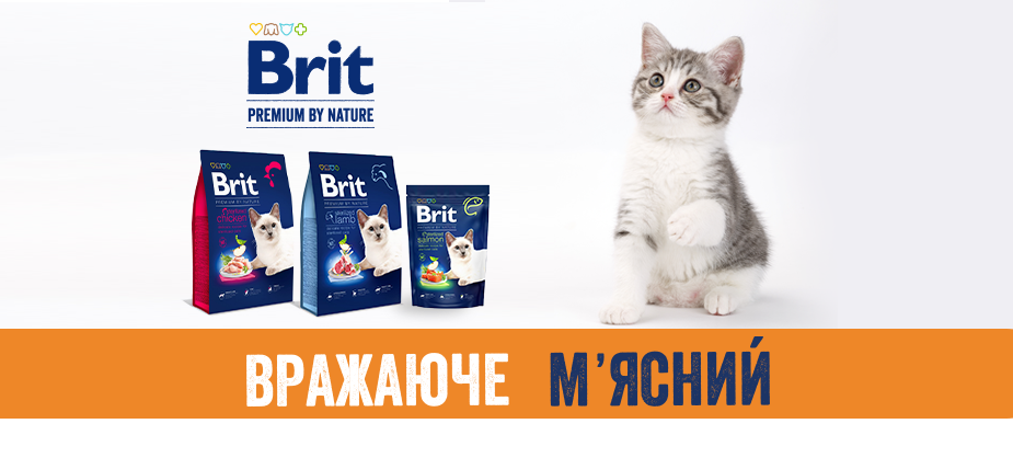 Brit Premium: перший вибір, коли у вашому житті з’являється кіт